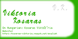 viktoria kosaras business card